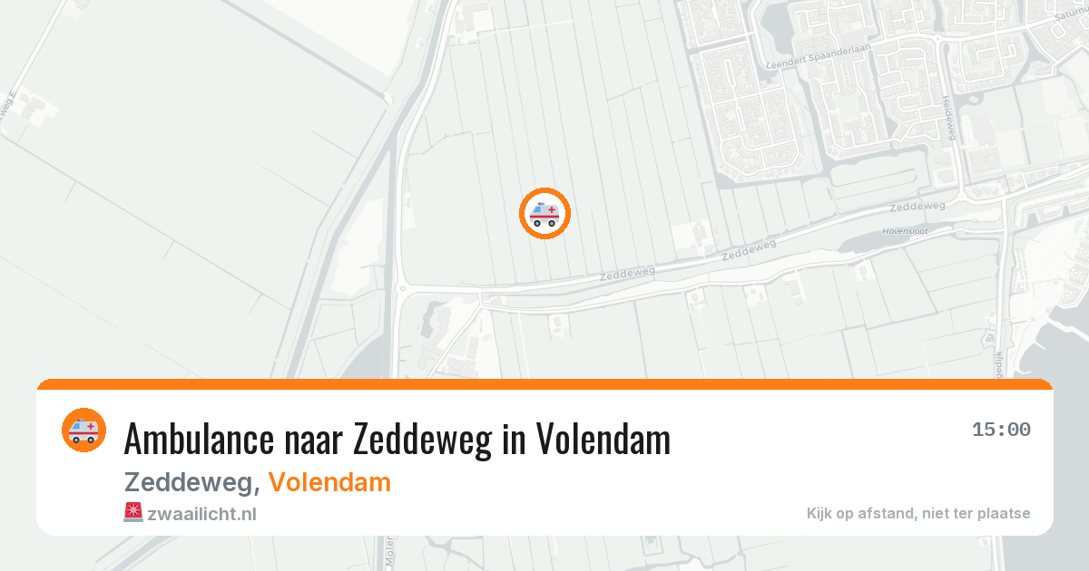 Ambulance naar Zeddeweg in Volendam — 30 jun 2026