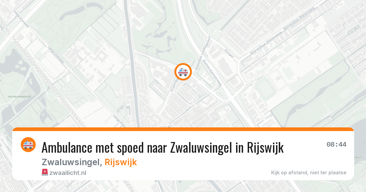 Ambulance met spoed naar Zwaluwsingel in Rijswijk — 30 mrt 2026