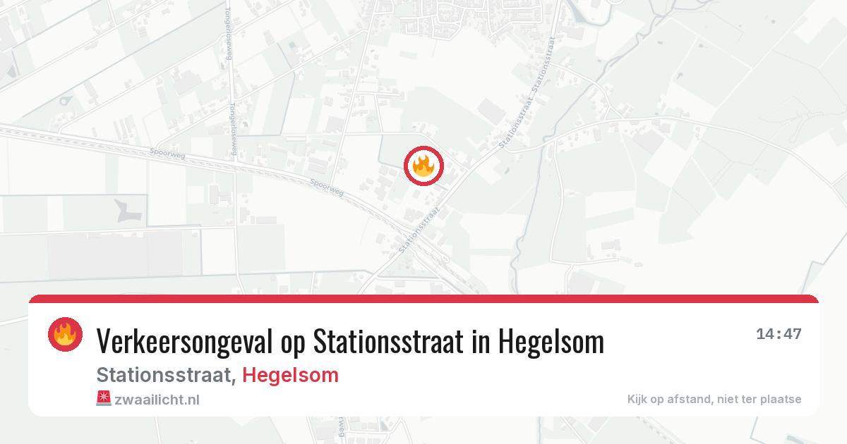 Verkeersongeval op Stationsstraat in Hegelsom — 19 mrt 2026