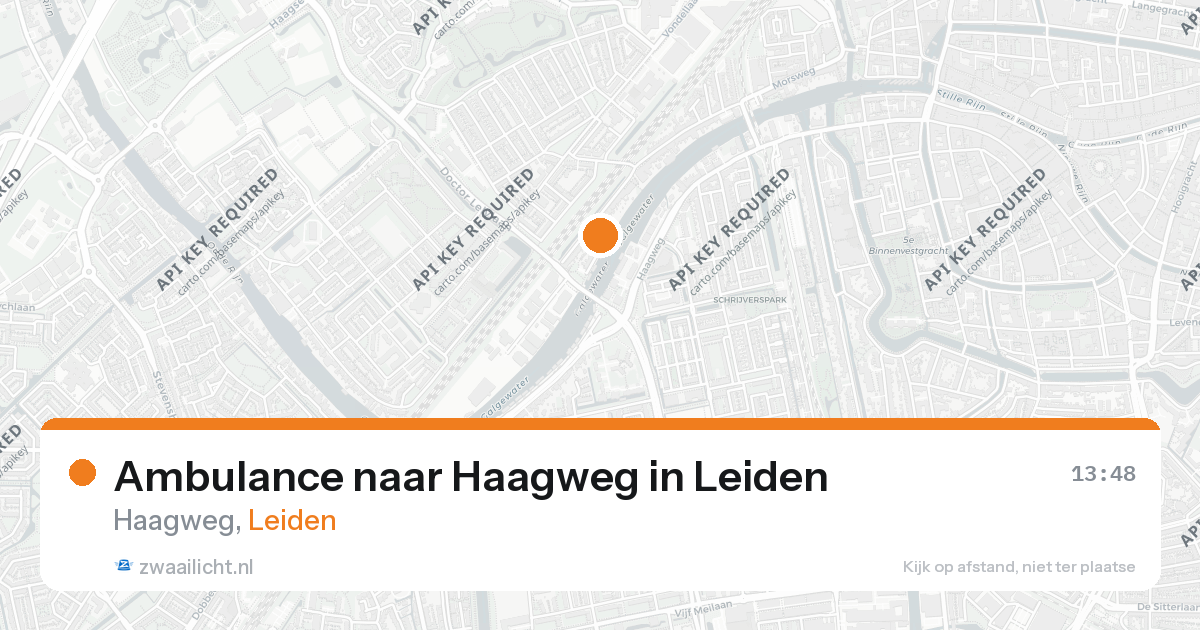Ambulance naar Haagweg in Leiden — 26 aug 2026
