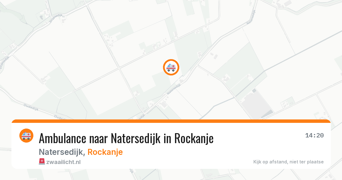 Ambulance naar Natersedijk in Rockanje — 8 jun 2026