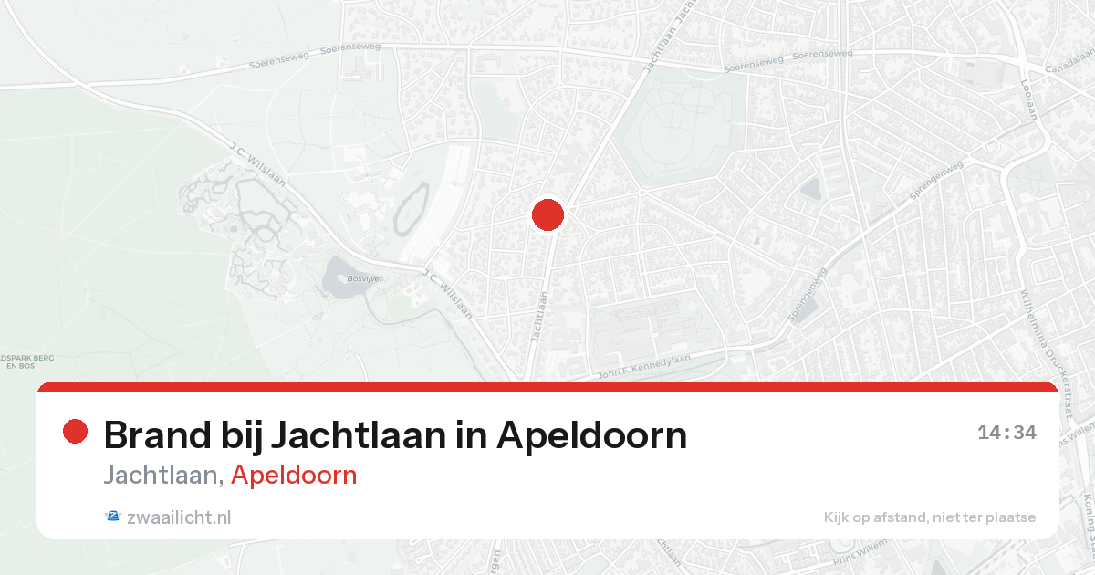 Brand bij Jachtlaan in Apeldoorn — 17 aug 2026