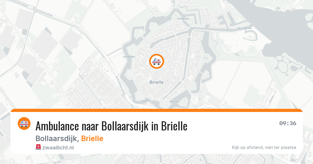 Ambulance naar Bollaarsdijk in Brielle — 23 jun 2026