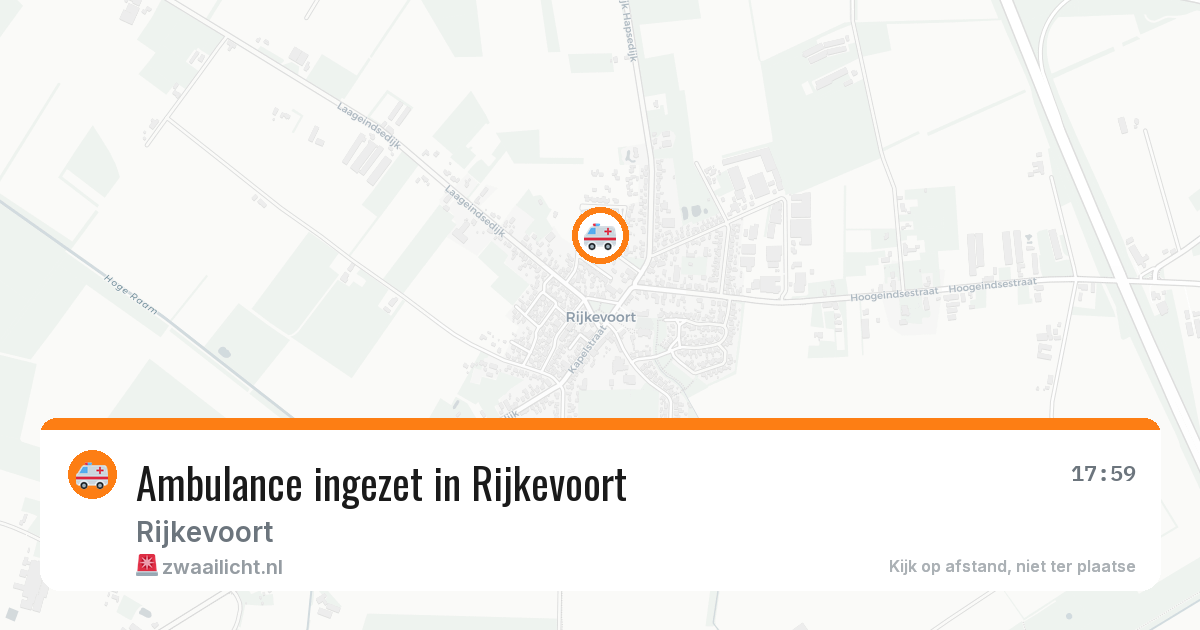 Ambulance ingezet in Rijkevoort — 4 jul 2026
