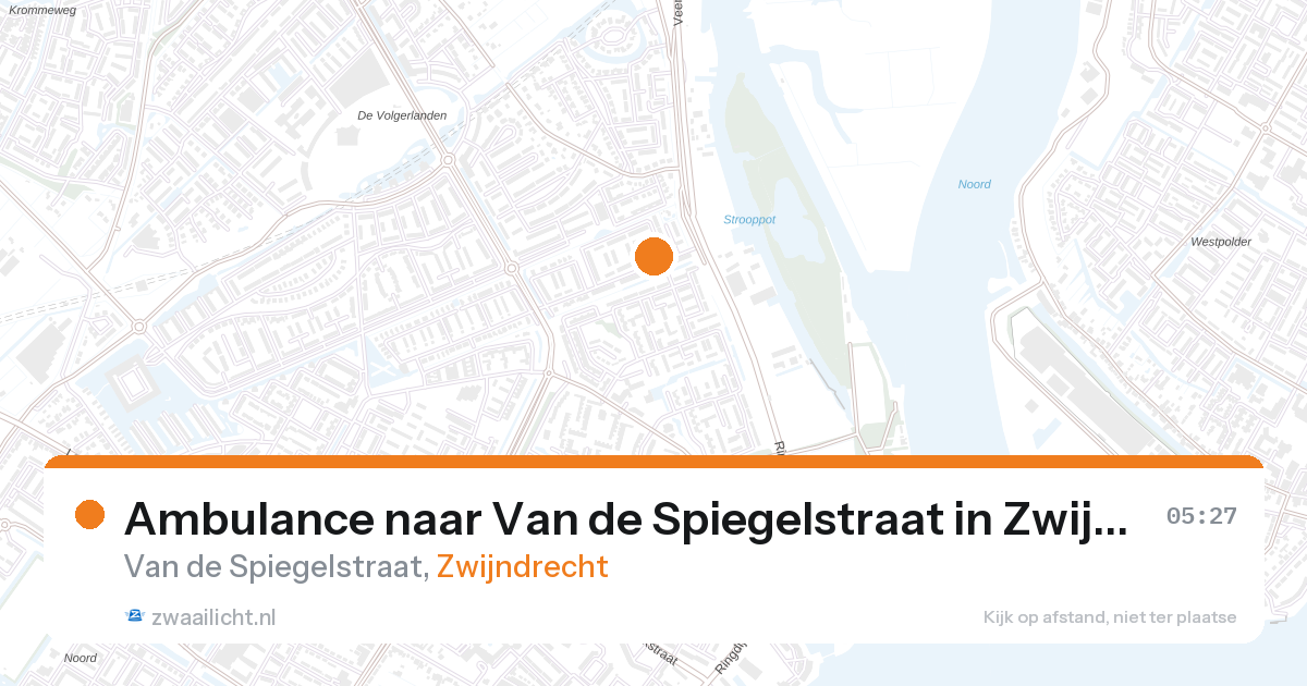 Ambulance naar Van de Spiegelstraat in Zwijndrecht — 7 feb 2026