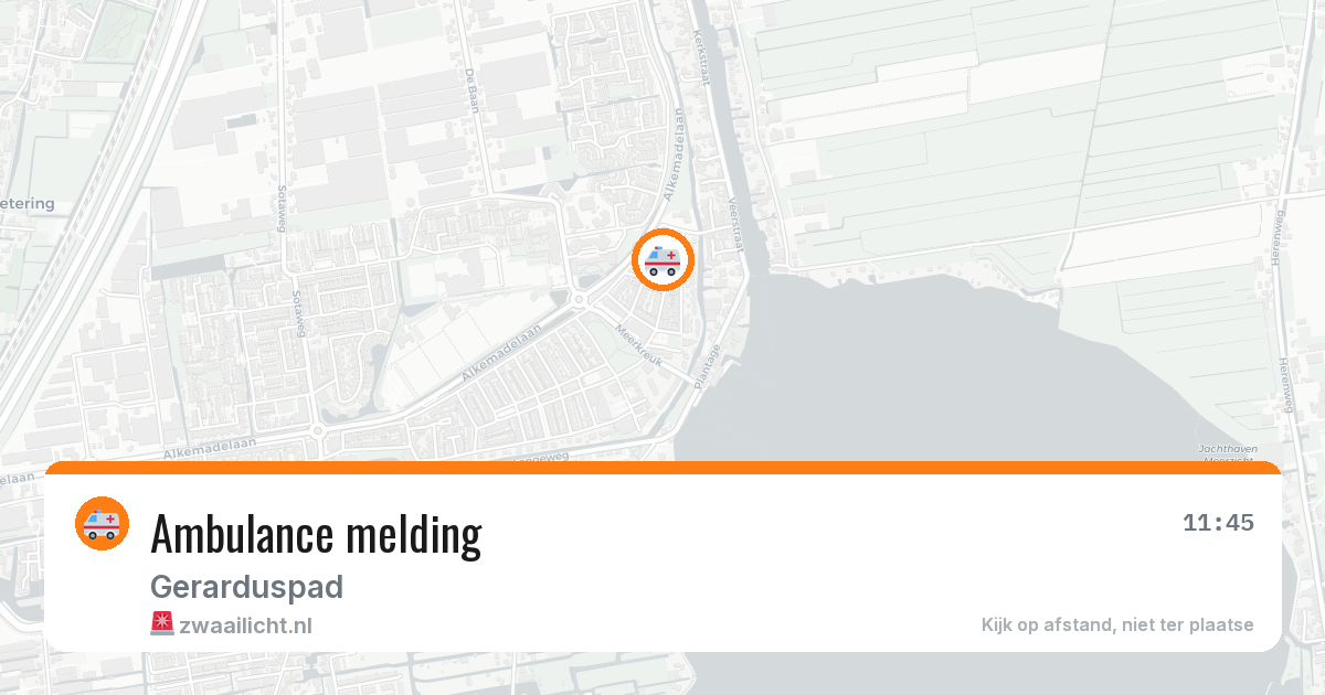 Ambulance melding — 8 jul 2026