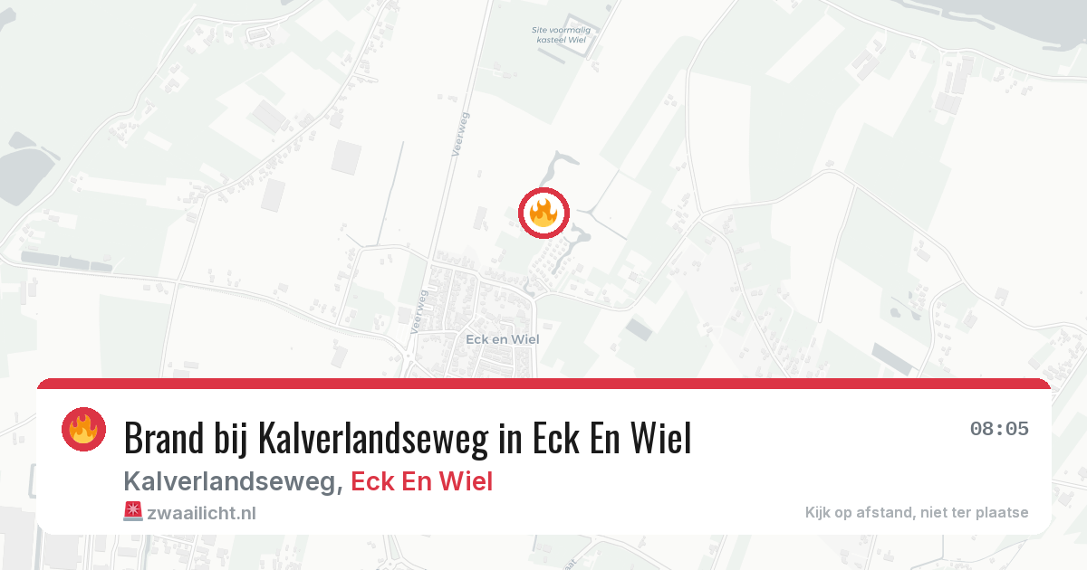 Brand bij Kalverlandseweg in Eck En Wiel — 28 jun 2026