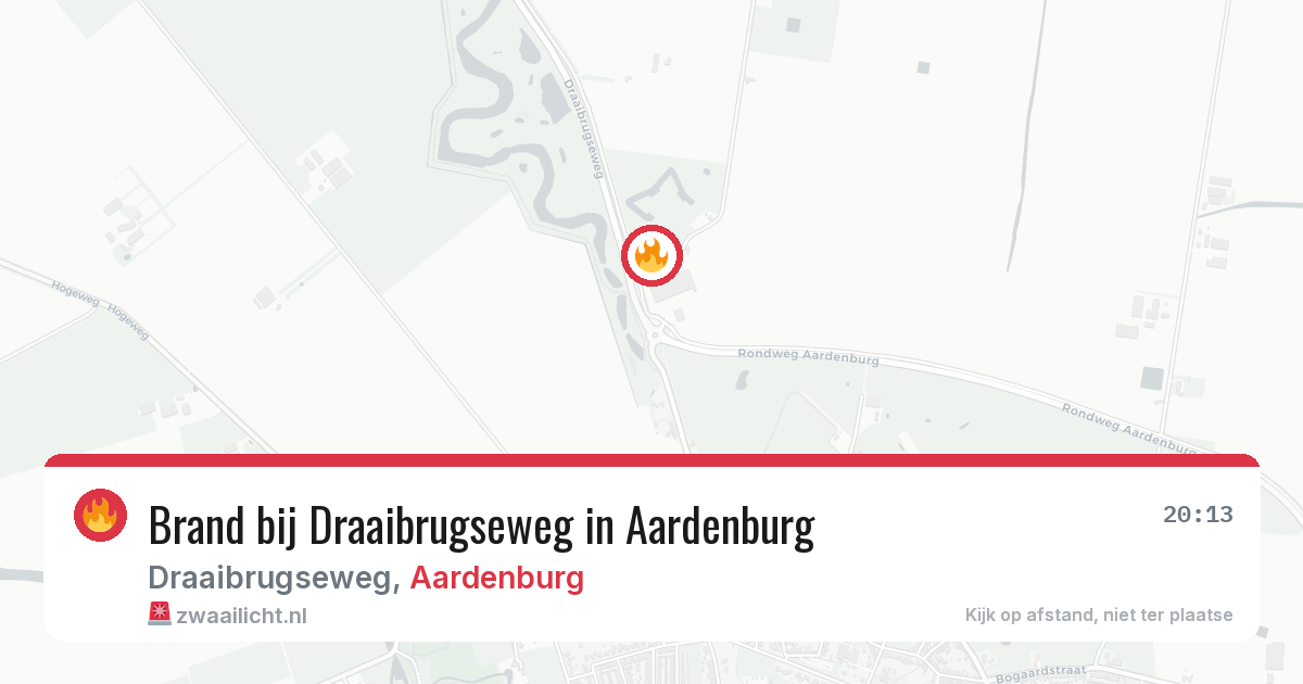 Brand bij Draaibrugseweg in Aardenburg — 6 apr 2026