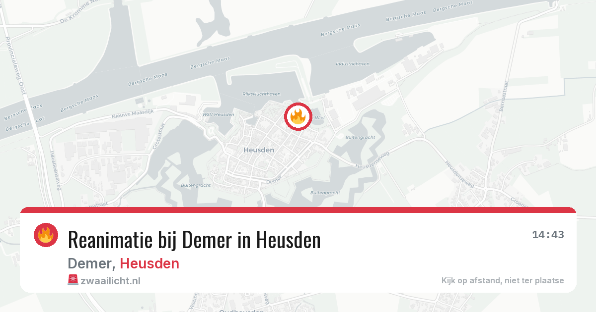 Reanimatie bij Demer in Heusden — 18 mei 2026