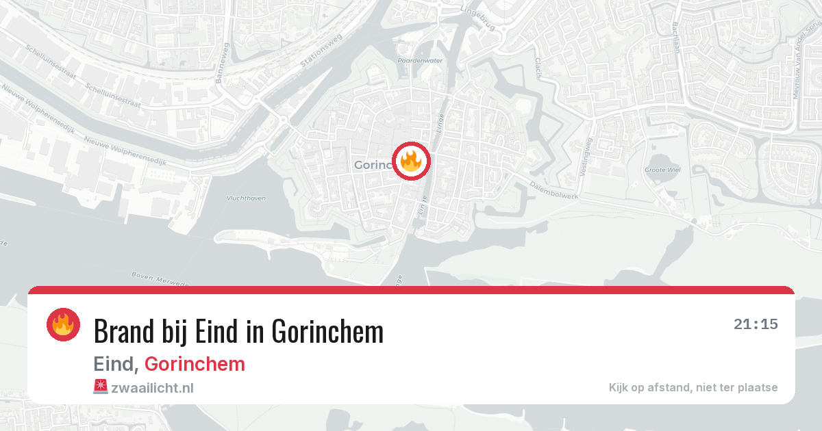 Brand bij Eind in Gorinchem — 18 mrt 2026
