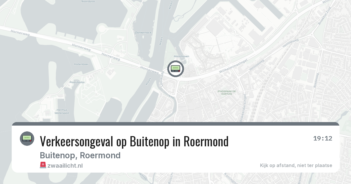 Verkeersongeval op Buitenop in Roermond — 31 jul 2026