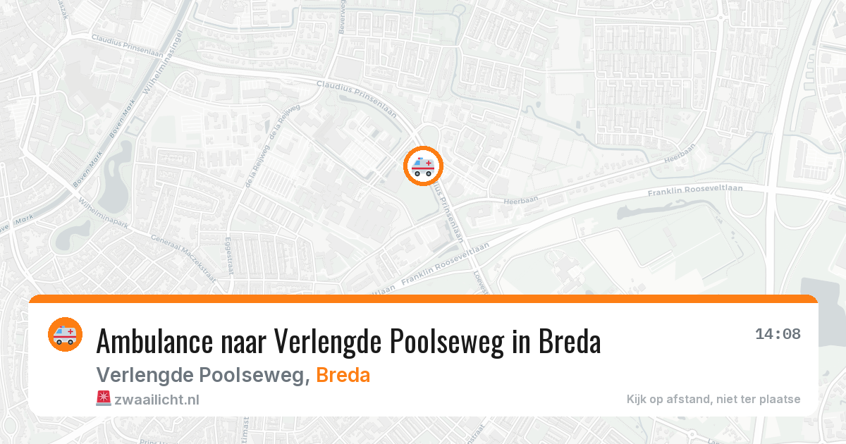 Ambulance naar Verlengde Poolseweg in Breda — 5 aug 2026