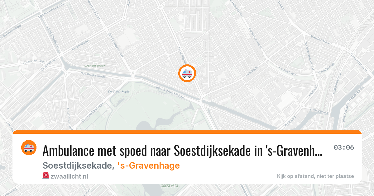 Ambulance met spoed naar Soestdijksekade in 's-Gravenhage — 13 mei 2026
