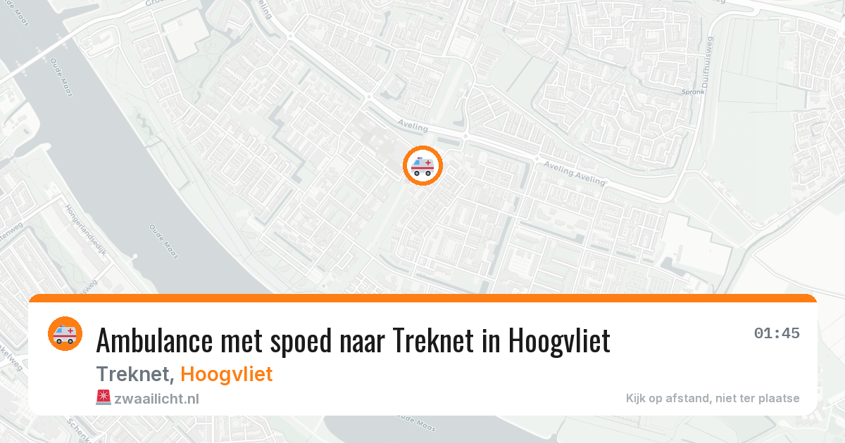 Ambulance met spoed naar Treknet in Hoogvliet — 5 jun 2026