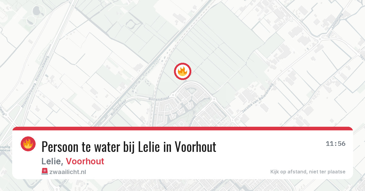 Persoon te water bij Lelie in Voorhout — 21 jun 2026