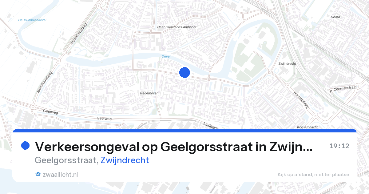 Verkeersongeval op Geelgorsstraat in Zwijndrecht — 26 aug 2026