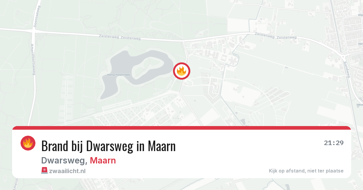 Brand bij Dwarsweg in Maarn — 6 jul 2026
