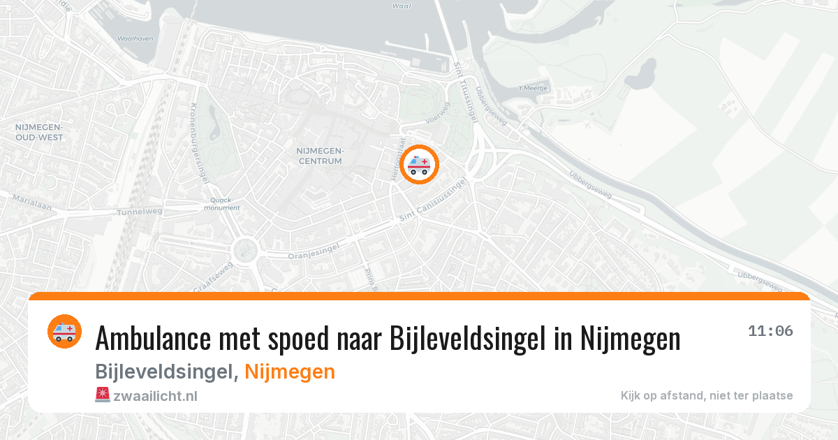 Ambulance met spoed naar Bijleveldsingel in Nijmegen — 13 mei 2026