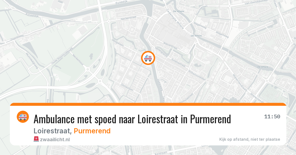 Ambulance met spoed naar Loirestraat in Purmerend — 6 aug 2026