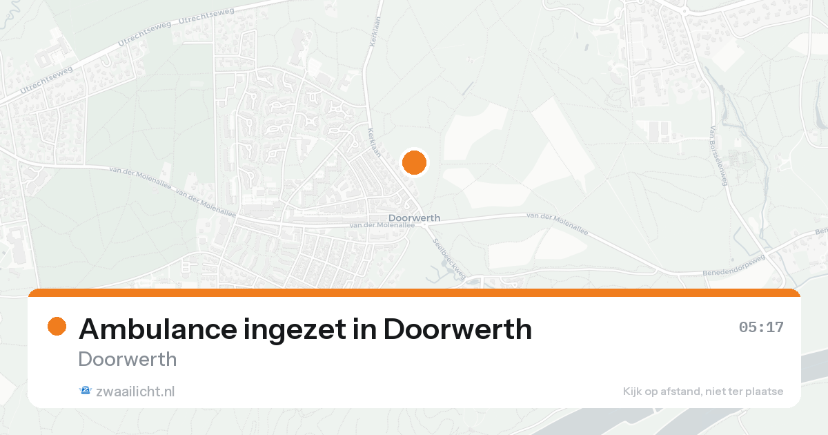 Ambulance ingezet in Doorwerth — 8 feb 2026