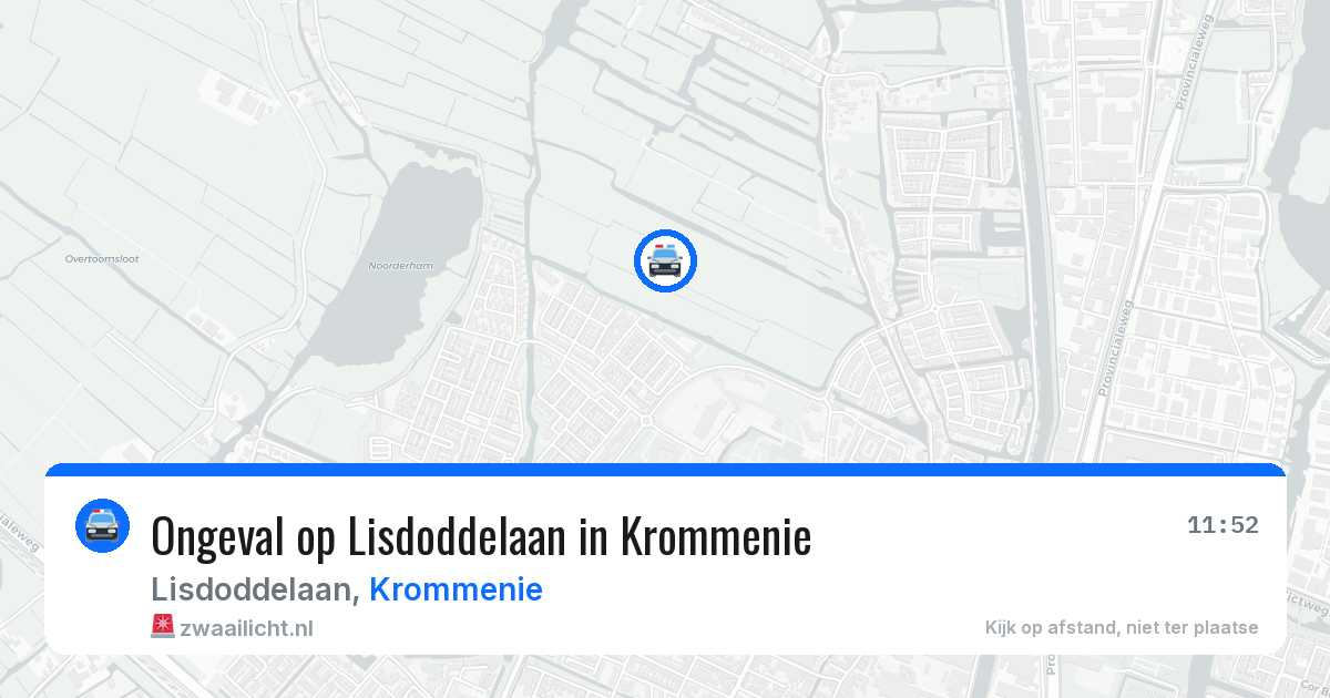 Ongeval op Lisdoddelaan in Krommenie — 3 apr 2026