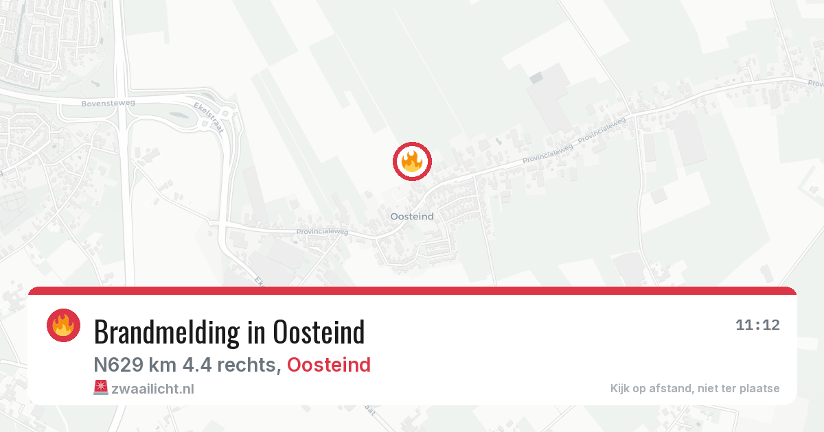 Brandmelding in Oosteind — 8 mrt 2026