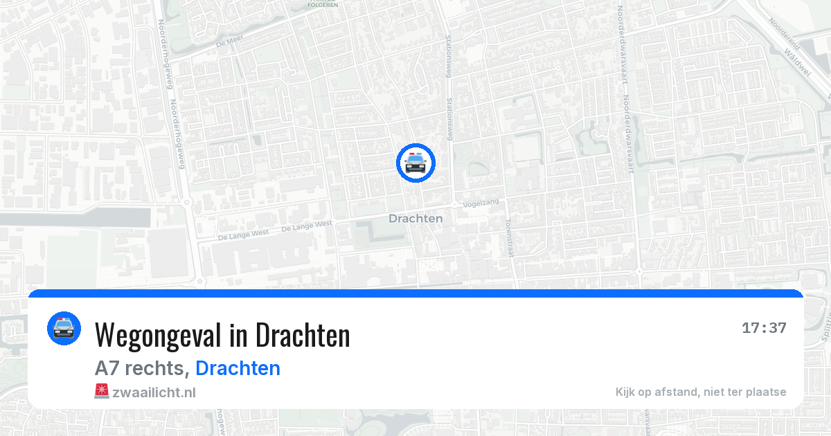Wegongeval in Drachten — 22 jan 2026
