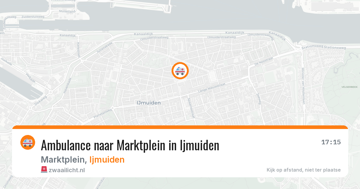 Ambulance naar Marktplein in Ijmuiden — 9 mei 2026