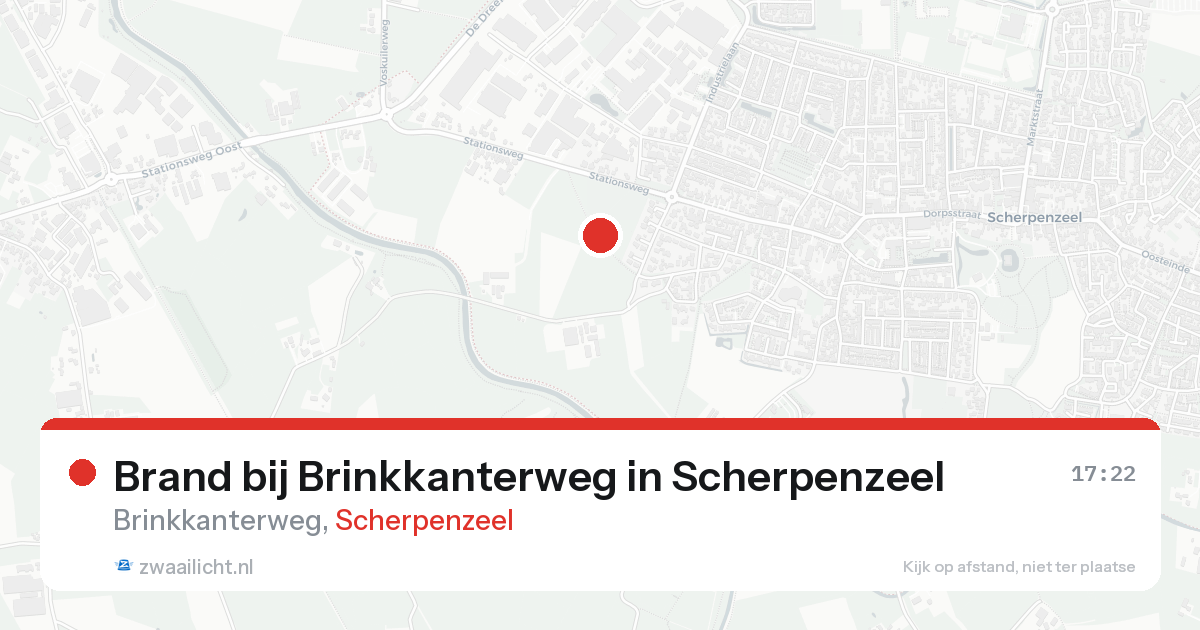 Brand bij Brinkkanterweg in Scherpenzeel — 22 aug 2026