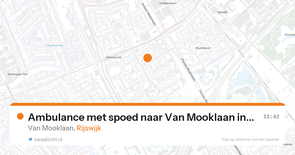 Ambulance met spoed naar Van Mooklaan in Rijswijk — 28 aug 2026