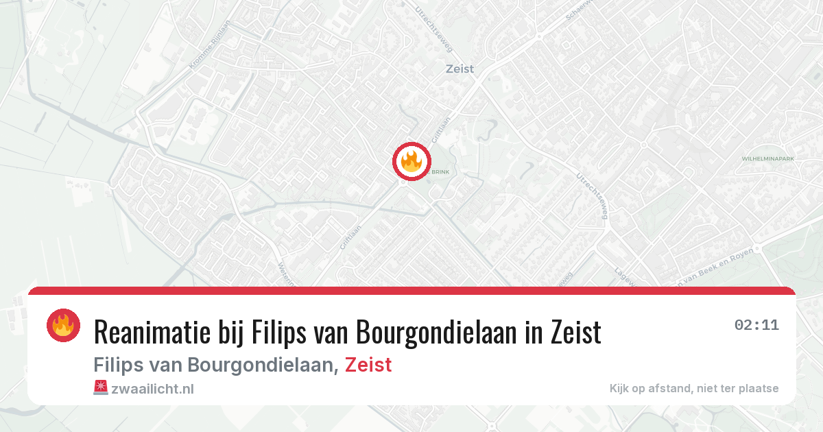 Reanimatie bij Filips van Bourgondielaan in Zeist — 22 jan 2026