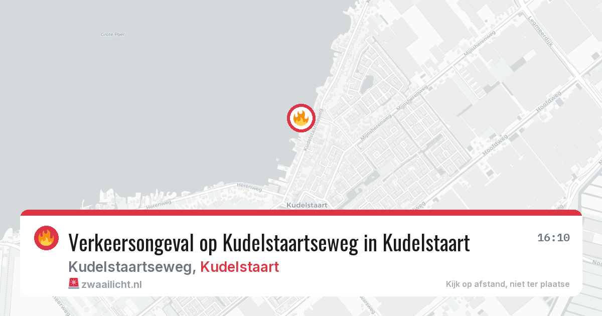 Verkeersongeval op Kudelstaartseweg in Kudelstaart — 13 apr 2026