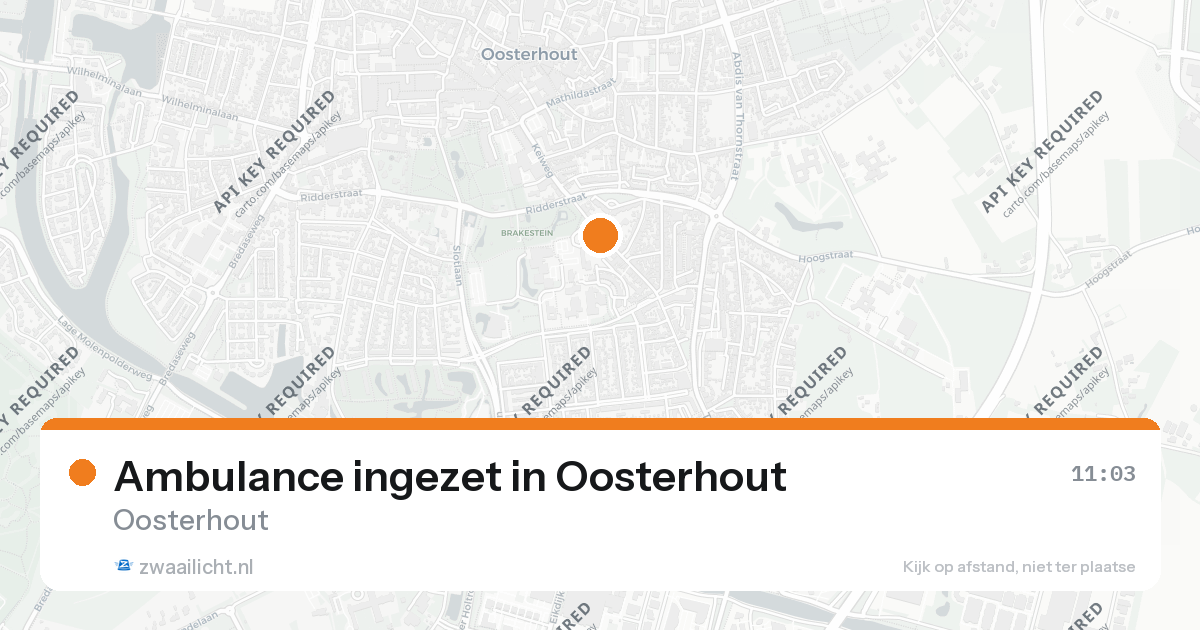 Ambulance ingezet in Oosterhout — 26 aug 2026