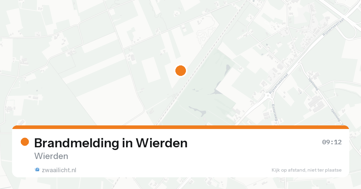 Brandmelding in Wierden — 13 aug 2026
