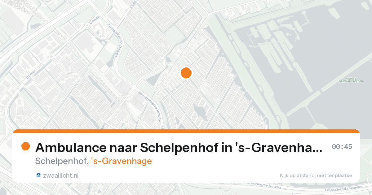 Ambulance naar Schelpenhof in 's-Gravenhage — 19 aug 2026