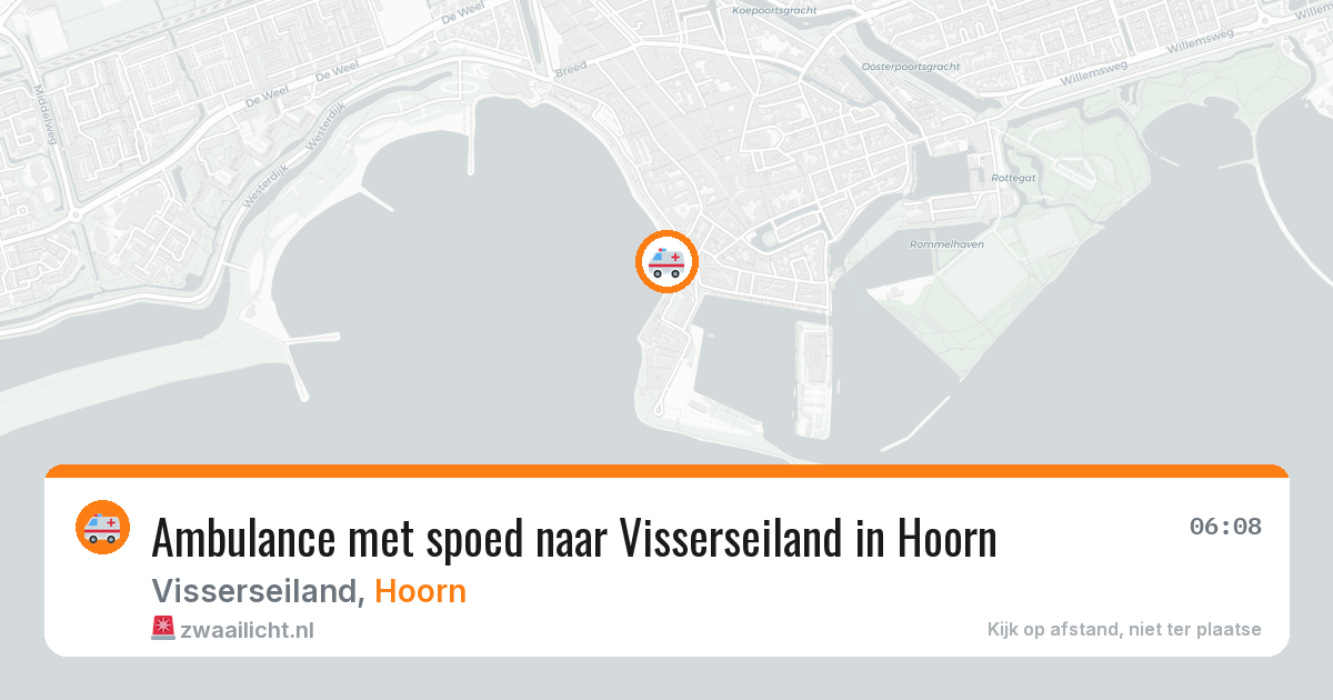 Ambulance met spoed naar Visserseiland in Hoorn — 11 aug 2026