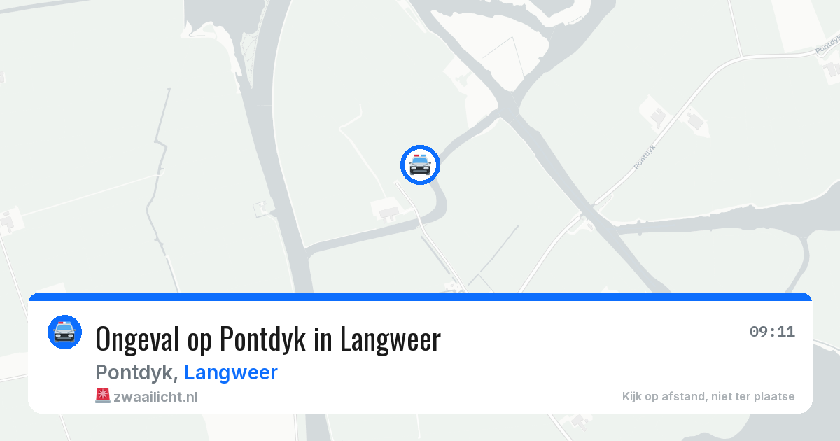 Ongeval op Pontdyk in Langweer — 23 apr 2026