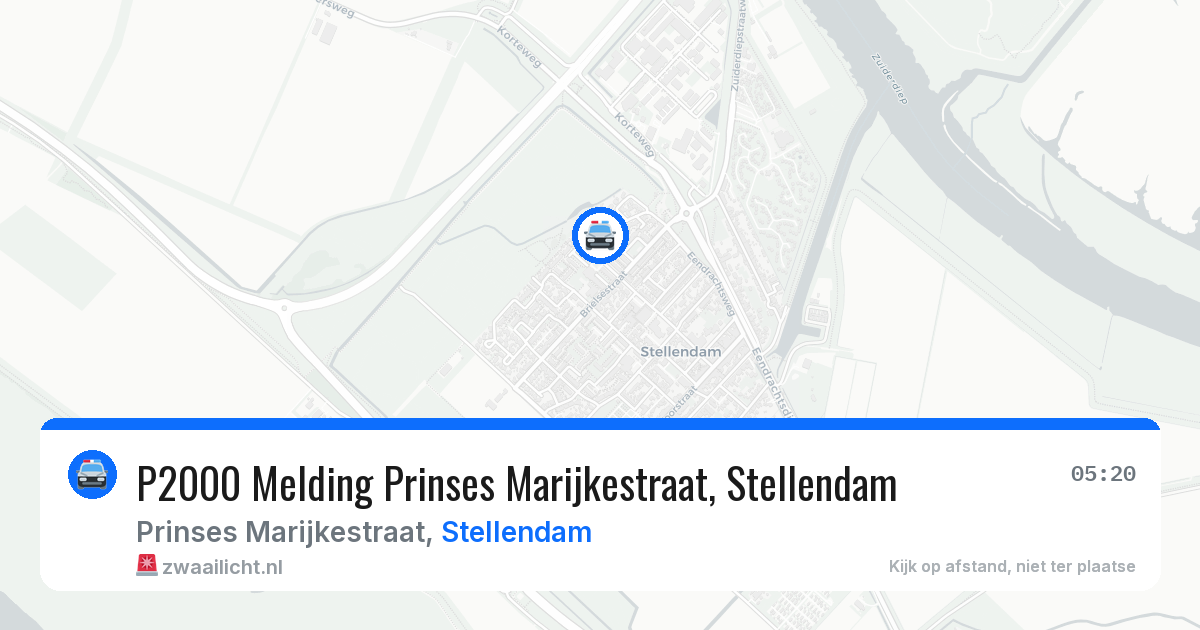 P2000 Melding Prinses Marijkestraat, Stellendam — 5 apr 2026
