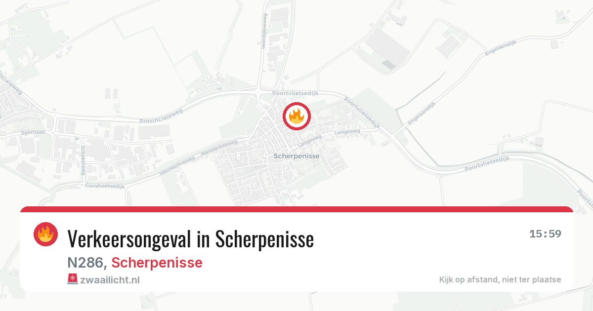 Verkeersongeval in Scherpenisse — 5 jul 2026