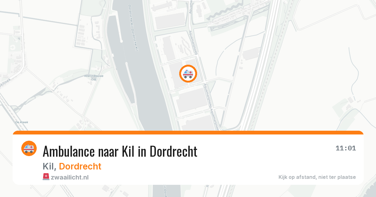 Ambulance naar Kil in Dordrecht — 10 jul 2026