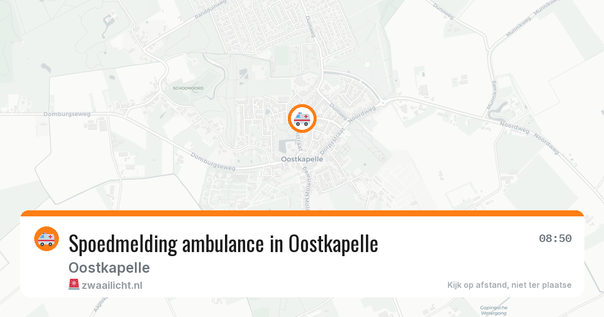 Spoedmelding ambulance in Oostkapelle — 17 jun 2026