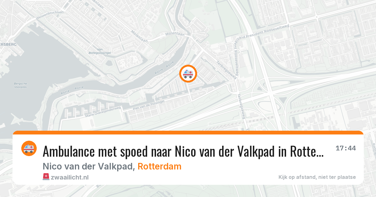 Ambulance met spoed naar Nico van der Valkpad in Rotterdam — 30 jun 2026