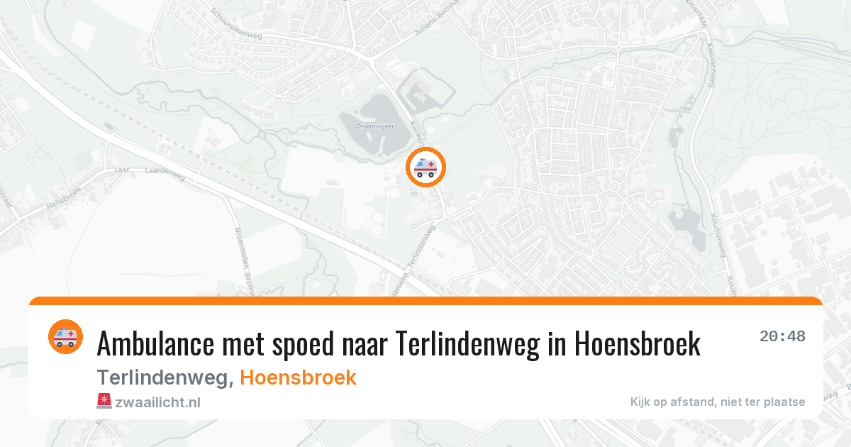 Ambulance met spoed naar Terlindenweg in Hoensbroek — 28 mei 2026