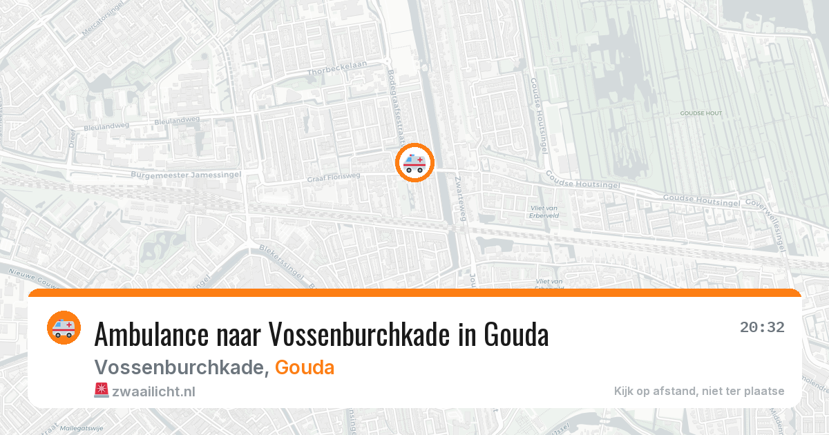Ambulance naar Vossenburchkade in Gouda — 6 mei 2026