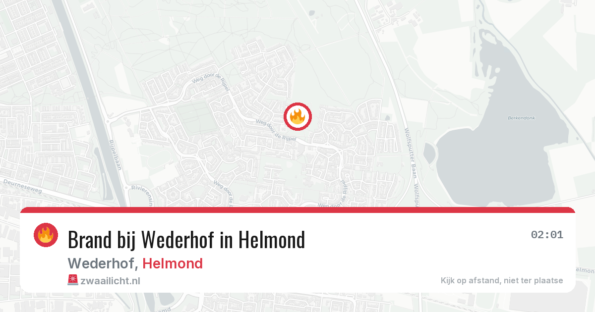 Brand bij Wederhof in Helmond — 6 apr 2026