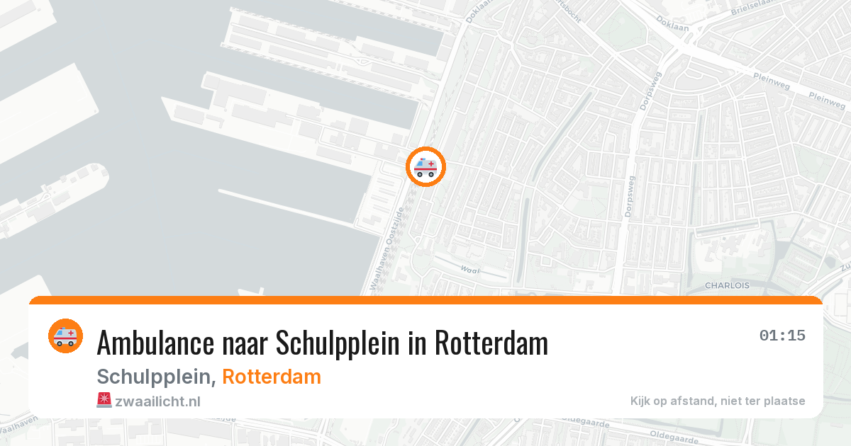 Ambulance naar Schulpplein in Rotterdam — 29 jun 2026