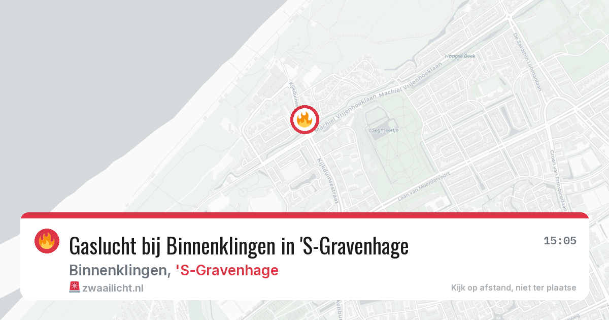 Gaslucht bij Binnenklingen in 'S-Gravenhage — 1 mei 2026