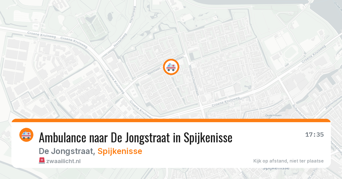 Ambulance naar De Jongstraat in Spijkenisse — 24 jun 2026