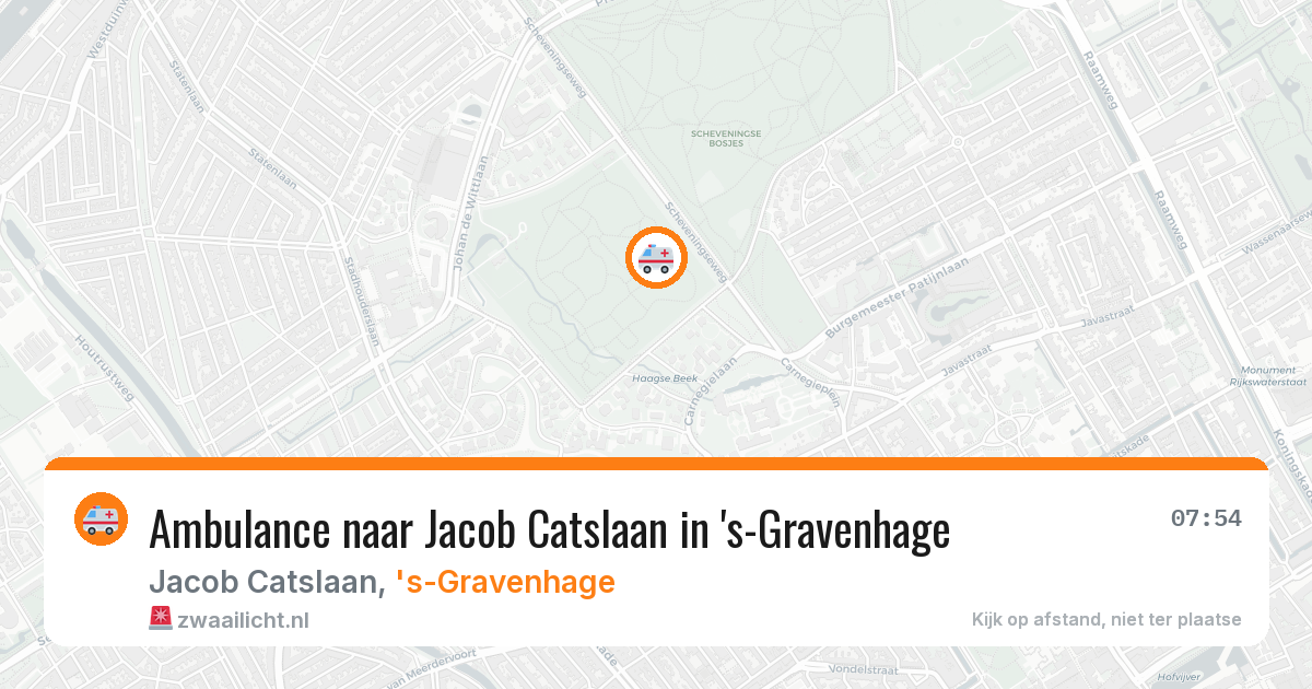 Ambulance naar Jacob Catslaan in 's-Gravenhage — 31 mei 2026