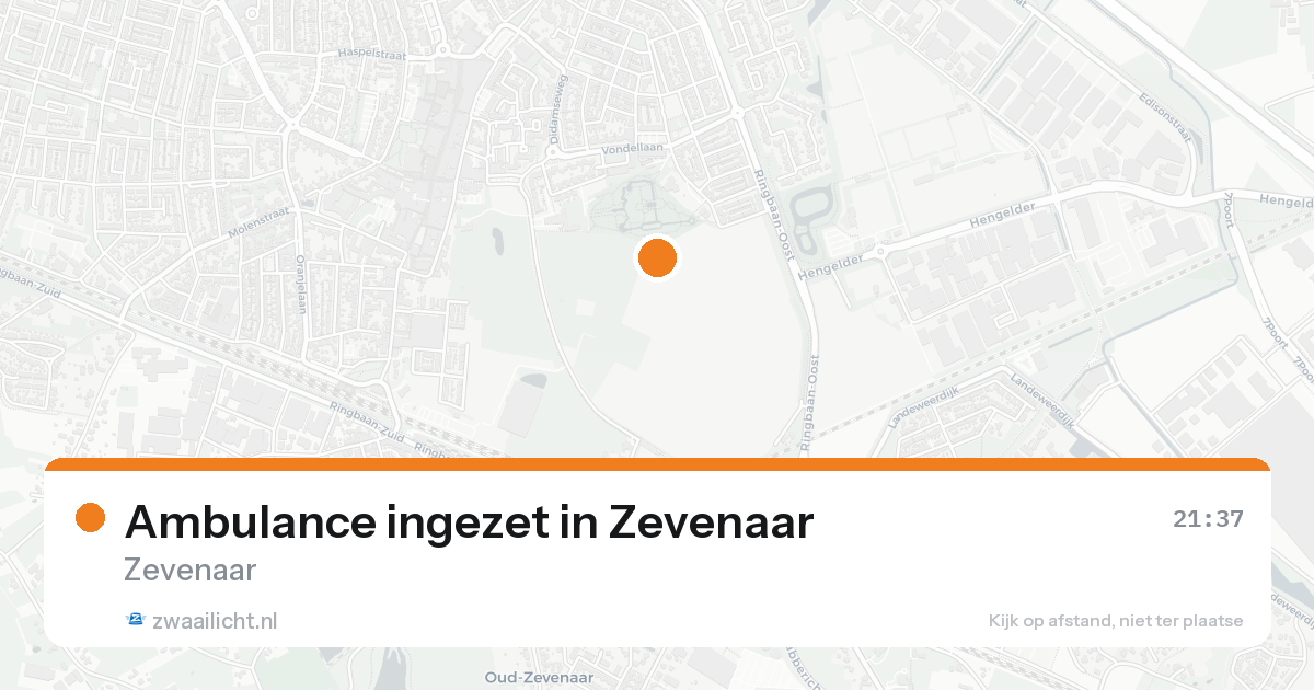 Ambulance ingezet in Zevenaar — 18 aug 2026